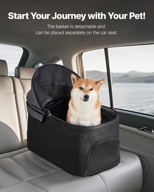 Pet Stroller, 35 lbs Weight Capacity, Foldable Dog Stroller Cart, 4