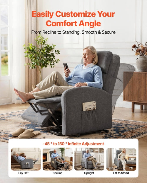 Power Lift Recliner Chair, Electric Lift Chair for Elderly, Infinite