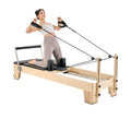 Pilates Reformer Machine, Wooden Pilates Workout Equipment for Home