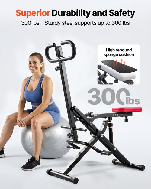 Squat Machine, Deep Squat Rowing Machine for Home, Easy Setup &
