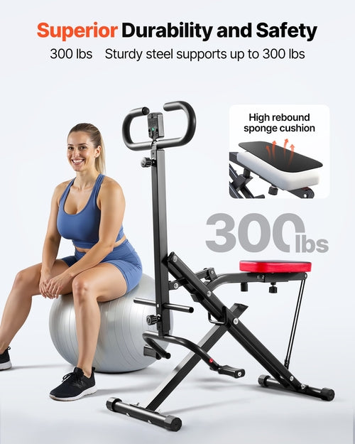 Squat Machine, Deep Squat Rowing Machine for Home, Easy Setup &