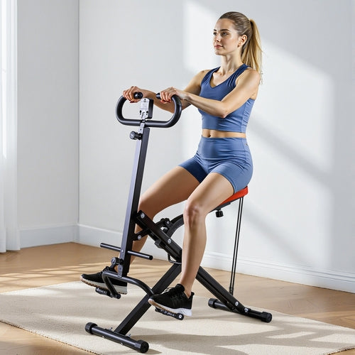 Squat Machine, Deep Squat Rowing Machine for Home, Easy Setup &